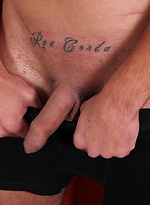 Tattooed stud Danny Tesla busts a big nut. by BF Collection
