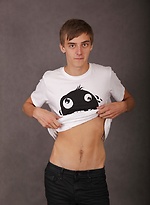 Rene Mitchell busts a nut over his sexy stomach. by BF Collection