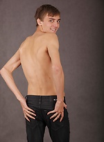 Rene Mitchell busts a nut over his sexy stomach. by BF Collection