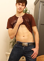 Uncut frat boy Jason Walkins strokes his hard cock. by BF Collection
