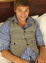Gorgeous Blake Allen busts his nut onto his stomach. by BF Collection