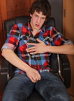 Smooth and strong Scott Haux strokes his firm cock. by BF Collection