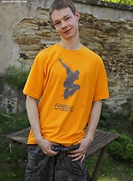 Tall twink Tommy Jax jerking off outdoors. by BF Collection
