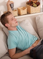 Zach Ball masturbating with his fleshlight. by BF Collection