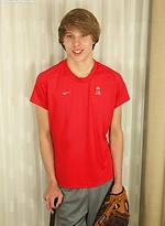 Chicago twink Jade jerks off into his baseball glove. by BF Collection