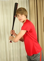 Chicago twink Jade jerks off into his baseball glove. by BF Collection