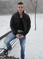 Horny Tommie Kool comes in from the cold to jerk off. by BF Collection