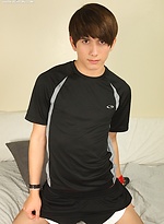 Twink Giovanni Lovell busts a nut onto his chest. by BF Collection