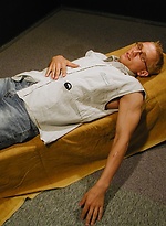 Hard bodied and oiled up Michael Davids busts a nut. by BF Collection