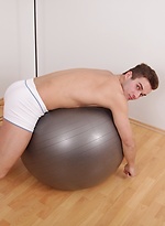 Fit John Henry busts his nut over the Swedish ball. by BF Collection