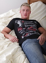 Young stud Martine busts a major nut on his stomach. by BF Collection