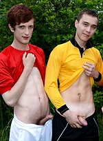 Two Double-Penetrations For The Price Of One, As Three Soccer Boys Fuck & Suck Off-Pitch! by Staxus