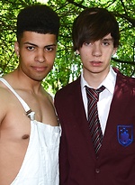 Hot, Fun-Lovin' Schoolboy Picks Up A Big-Dicked Gardener For A Raw Fuck In The Woods! by Staxus