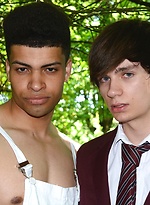 Hot, Fun-Lovin' Schoolboy Picks Up A Big-Dicked Gardener For A Raw Fuck In The Woods! by Staxus