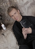 Bible-Banging Threesome Sees Will Sims Spit-Roasted & Splattered With Hot Jizz! by Staxus With Will Sims