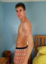 Tall Lean Straight Lad Simon Shows Off His Large Uncut Cock by English Lads