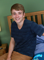 Straight & Tall Uncut Pup Jamie has his 1st Dildo Experience! by English Lads