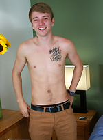 Straight & Tall Uncut Pup Jamie has his 1st Dildo Experience! by English Lads