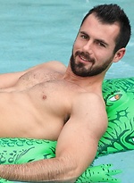 Hot uncut hunk Brock Cooper in Poolside by Dylan Lucas With Brock Cooper