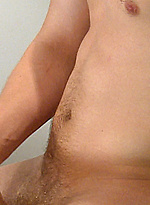Straight & Tall Blond Uncut Pup Jamie has massage by English Lads