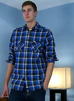 Tall Lean Straight Lad Simon Shows Off His Large Uncut Cock by English Lads