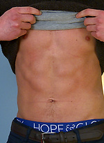 Muscular blonde hunk Harry sShows off his body by English Lads
