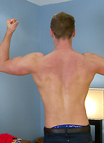 Muscular blonde hunk Harry sShows off his body by English Lads