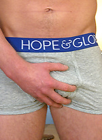 Muscular blonde hunk Harry sShows off his body by English Lads