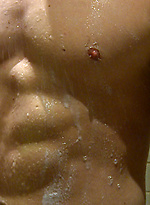 Muscular blonde hunk Harry sShows off his body by English Lads