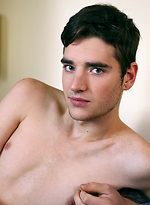 Skinny boy Kevric strokes dick by Squirtz
