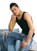 Antony strokes uncut latino dick and shoots load by Squirtz