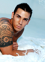 Brett shows his perfect body by Playgirl