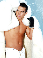 Brett shows his perfect body by Playgirl