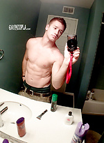 Hunter Gage shows his uncut cock by Gayhoopla