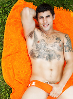 Brunette stud Jimmy Clay strokes dick by Randy Blue With Jimmy Clay