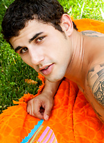 Brunette stud Jimmy Clay strokes dick by Randy Blue With Jimmy Clay