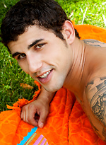 Brunette stud Jimmy Clay strokes dick by Randy Blue With Jimmy Clay