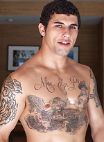Brunette stud Jimmy Clay strokes dick by Randy Blue With Jimmy Clay