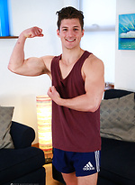 Young Straight Athlete Jasper Pumps up his Body by English Lads