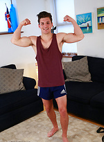 Young Straight Athlete Jasper Pumps up his Body by English Lads