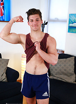 Young Straight Athlete Jasper Pumps up his Body by English Lads