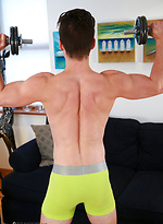 Young Straight Athlete Jasper Pumps up his Body by English Lads