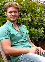 Handsome Straight Lad Aaron Strips on the Roof and gets Covered in Cum! by English Lads