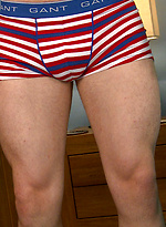 Muscular & Hairy Young Man Briley Shows off himself by English Lads