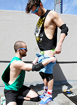 Australian mates Jet and Jay - Naked and fucking in the city by Bentley Race