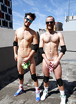 Australian mates Jet and Jay - Naked and fucking in the city by Bentley Race