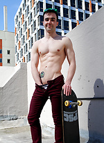 Naked on my roof - Kyle Grayson gives the neighbours a show by Bentley Race