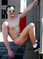 Naked on my roof - Kyle Grayson gives the neighbours a show by Bentley Race