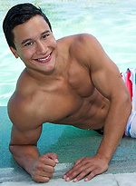 Hot brunette boy Perry shows his sexy body and a boner by SeanCody