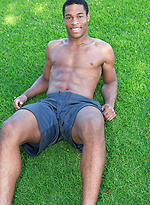 Ebony muscled athlete Clay by SeanCody
